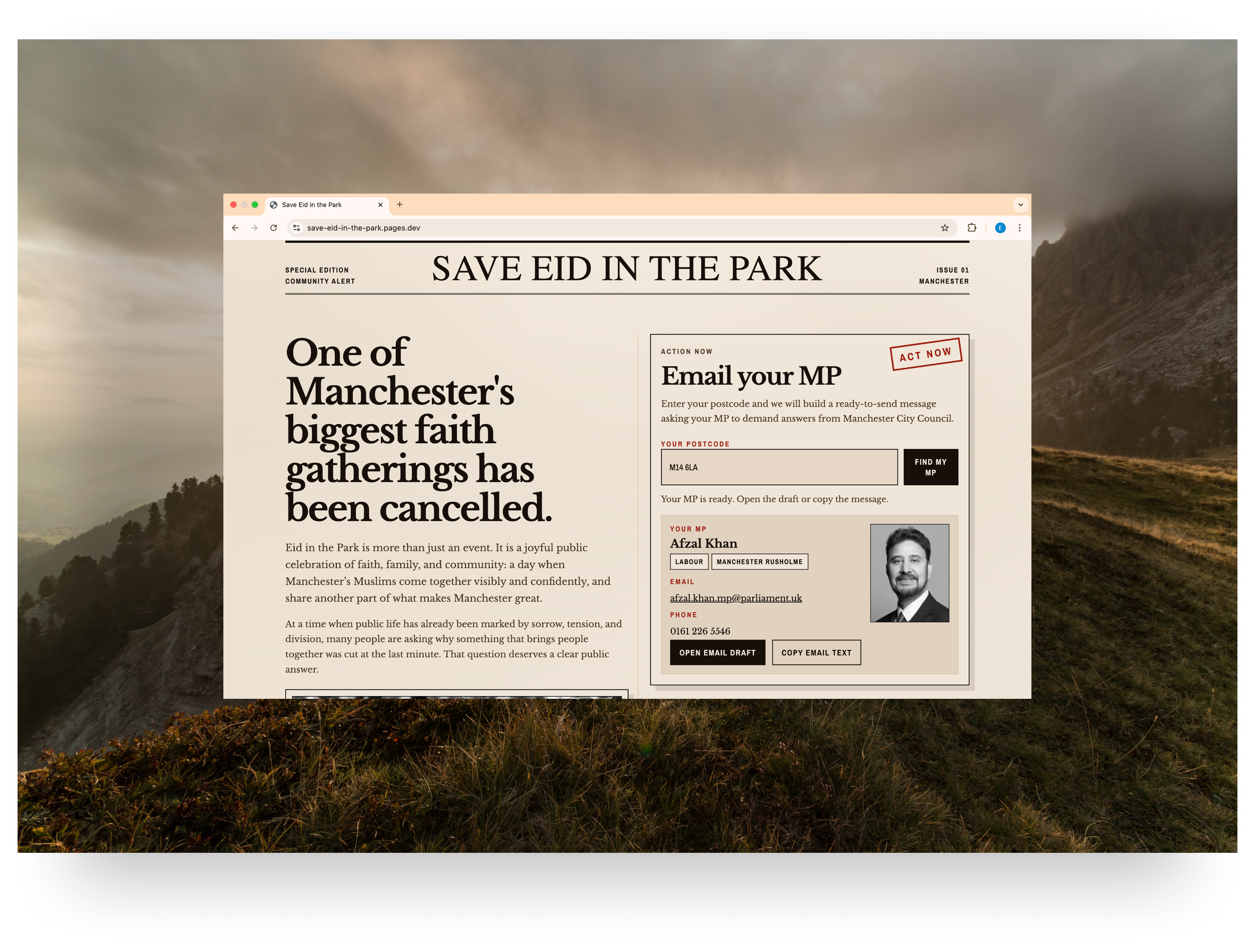 Save Eid in the Park cover image