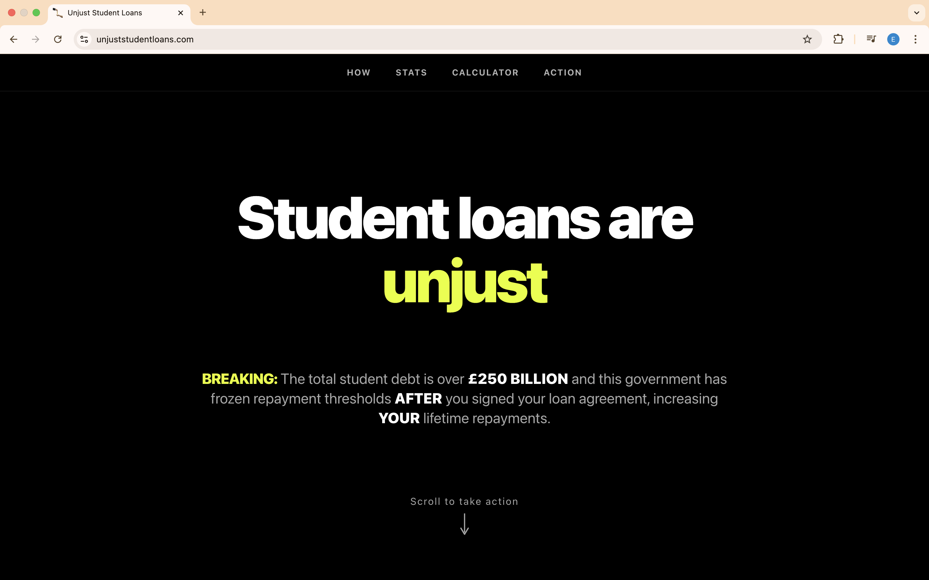 Unjust Student Loans mockup preview